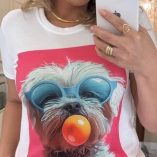 T Shirt off básica Animais